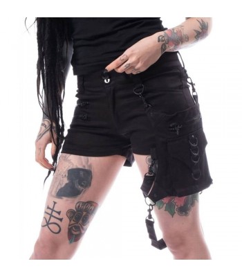 Women Gothic Shorts Steampunk Style Mini Skirt Bad ass Babes Shorts For Women 